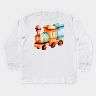 Watercolor Children Toy #2 Kids Long Sleeve T-Shirt